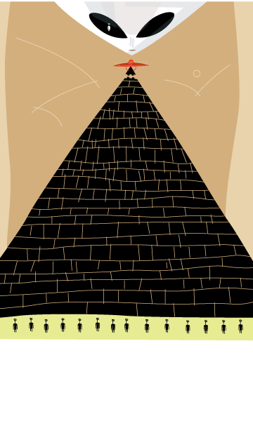 Alien who built pyramid