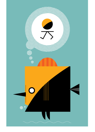 fish dreaming of walking